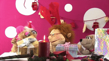 Dog Christmas GIF by Living Puppets