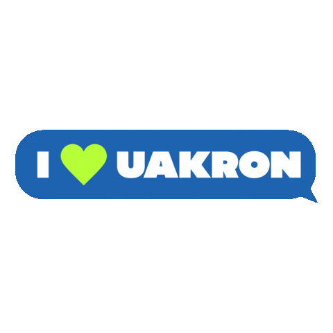 Akron Zips Ua Sticker by The University of Akron
