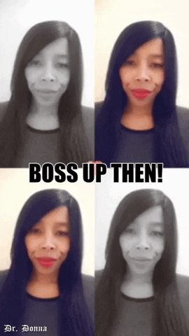 square up the boss GIF by Dr. Donna Thomas Rodgers