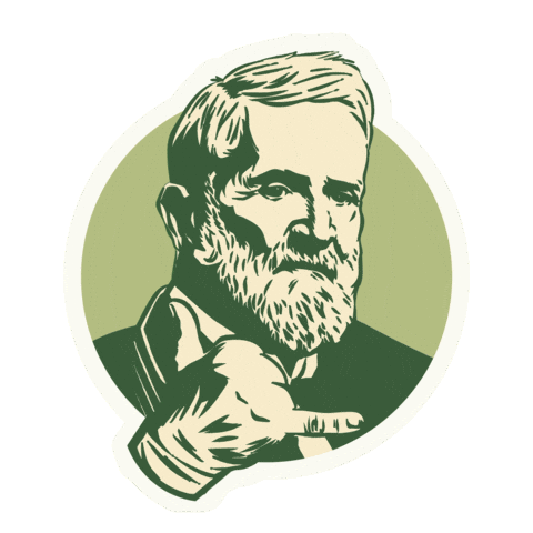 Vintage Beard Sticker by OM Scott and Sons