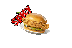 Hungry Sandwich Sticker by Lee's Famous Recipe Chicken
