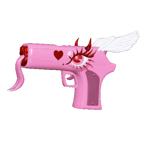 Pink Angel Sticker by Creepy Gals