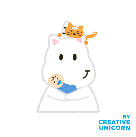 Cat Baby GIF by Creative Unicorn