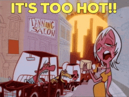 Sweltering Heat Wave GIF by MOODMAN