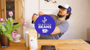 Plastic2Beans coffee plastic kaffee beans GIF