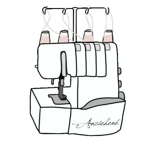 Overlock Sticker by Anziehenddarmstadt