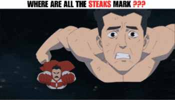 Mark Steak GIF