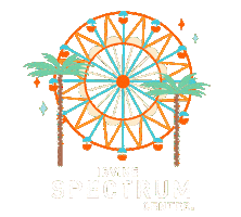 Palm Trees Christmas Sticker by Irvine Spectrum Center