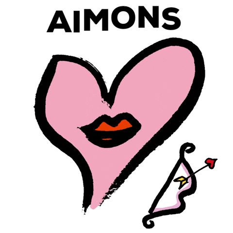aimonsofficial heart pink arrow aimons GIF