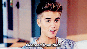 Justin Bieber Learning GIF