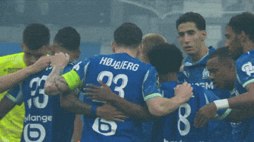 Team Spirit Football GIF by Olympique de Marseille