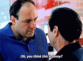 Serious The Sopranos GIF