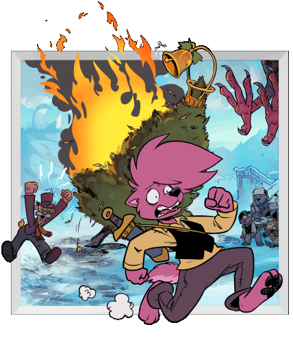 Merry Christmas Run Sticker