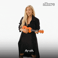 ukulele singing GIF by Allure