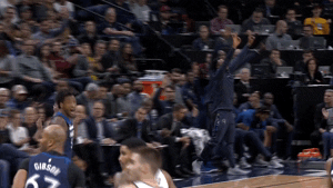 hands up wolves GIF by NBA