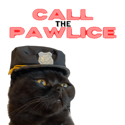 Cats Police Sticker for iOS & Android