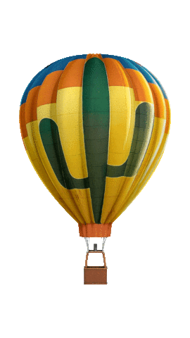 Flying Hot Air Balloon Sticker by Hot Air Expeditions