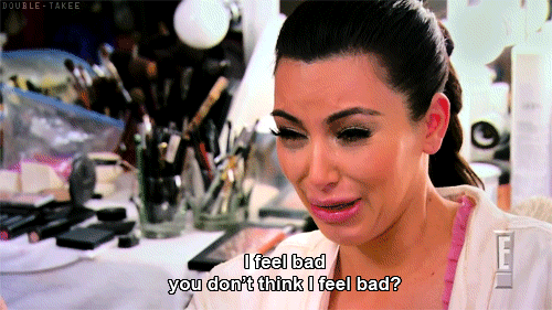 Kim Kardashian crying.... obviously.