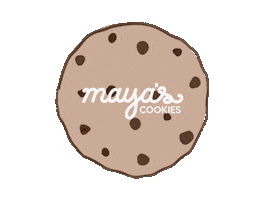 Chocolate Chip Cookie Sticker by Maya's Cookies