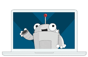 Robot Roger Sticker by Moz