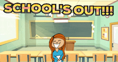 Schools Out Last Day Of School GIF by MOODMAN