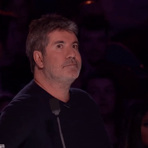 scared simon cowell GIF by Got Talent Global
