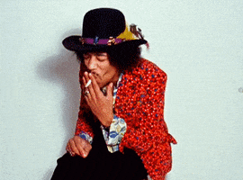 Jimi Hendrix Smoking GIF