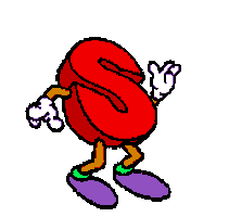Dancing Letters Sticker