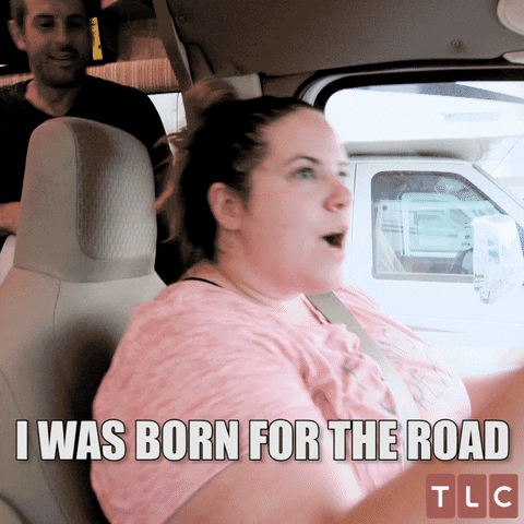 Driving Road Trip GIF by TLC