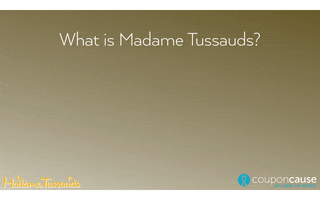 Madame Tussauds Faq GIF by Coupon Cause