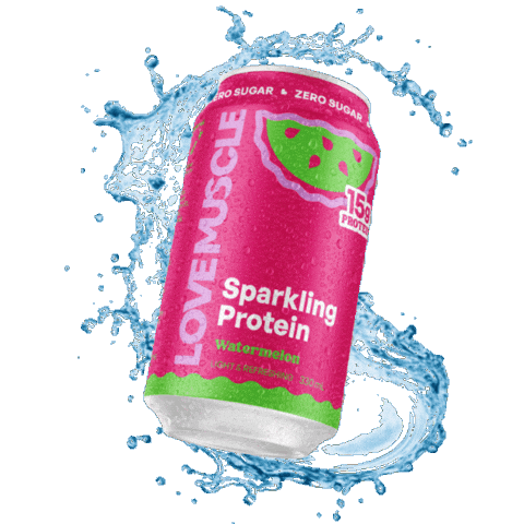 Sticker by Love Muscle Protein Water NZ
