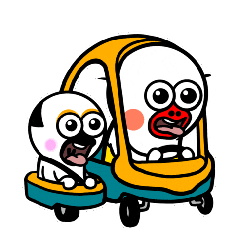 Zoom Vroom Sticker by kwaesam