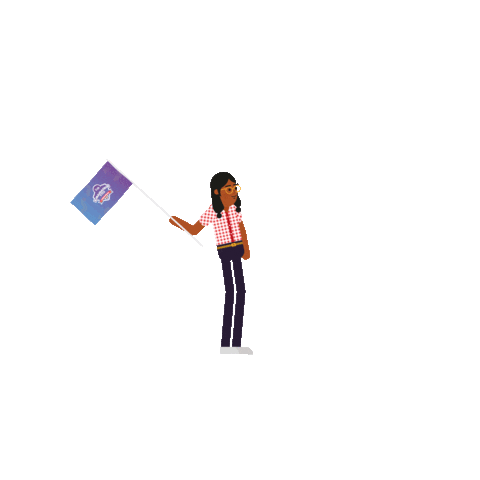 Wave Flag Sticker by PUSH