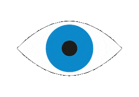 Eyes Looking Sticker by Poster_Freaks