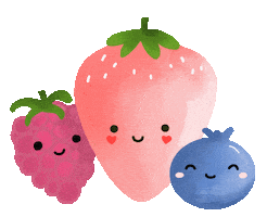 Summer Strawberry Sticker by studioumi