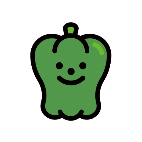 Green Pepper Shake Sticker