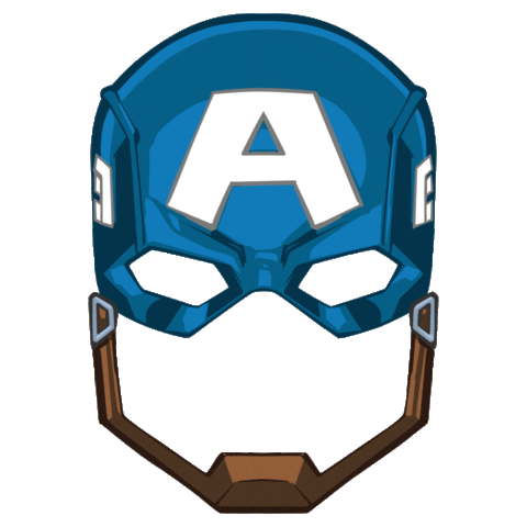 Captain America Mask Sticker by Marvel