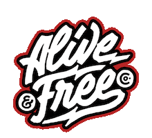 aliveandfreeco Sticker