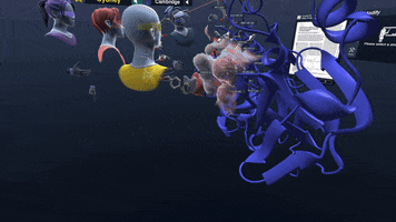 Nanome science vr virtual collaboration GIF