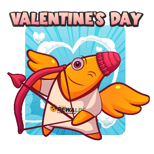Valentine Love Sticker by Dewalive Official