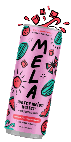 Watermelon Passionfruit Sticker by Mela Water