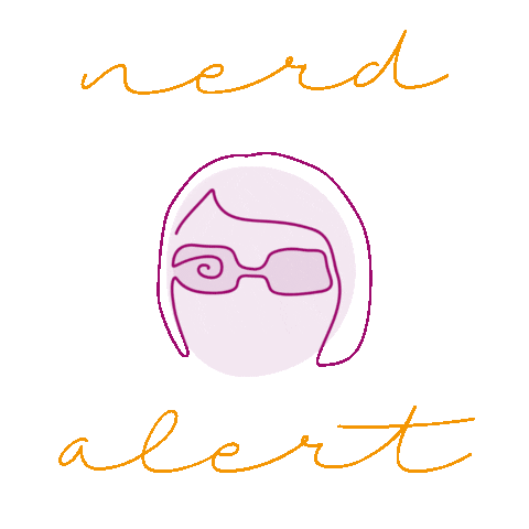 Nerd Alert Sticker by Maureen Mulder