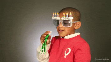 here's to you happy birthday GIF by Children's Miracle Network Hospitals