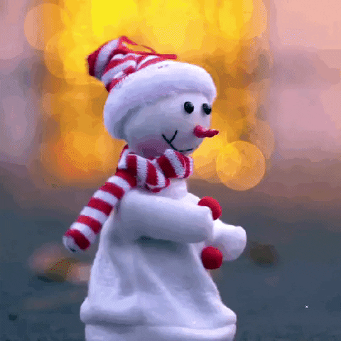 Snowman Dancing GIF by Warwickshire Arts