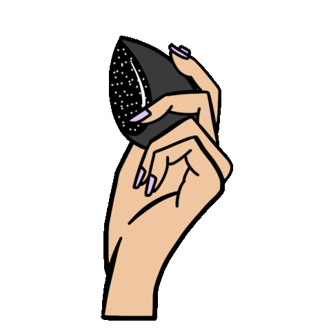 Makeup Sponge Sticker by Snazzy Cosmetics