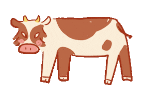 Cow Farm Sticker by allciie