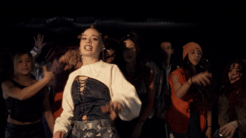 Dancing In The Street Rappers GIF by Santa Salut - Find & Share on GIPHY