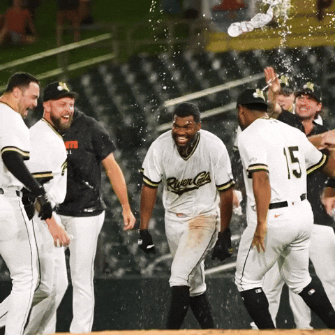 Walk Off Celebration GIF by Sacramento River Cats