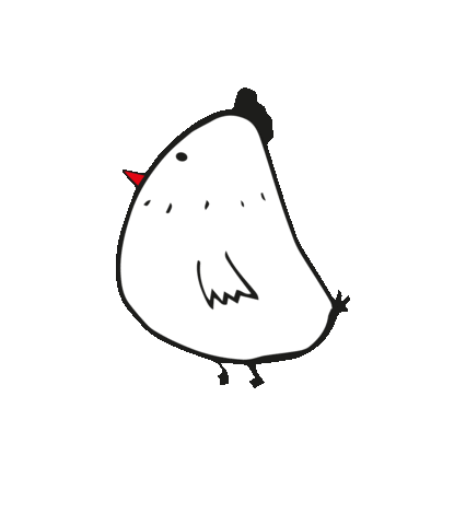 kartenhuhn Sticker