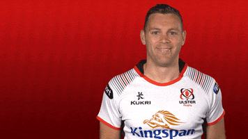 happy darren cave GIF by Ulster Rugby